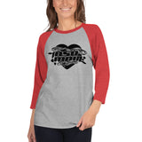 3/4 sleeve raglan shirt